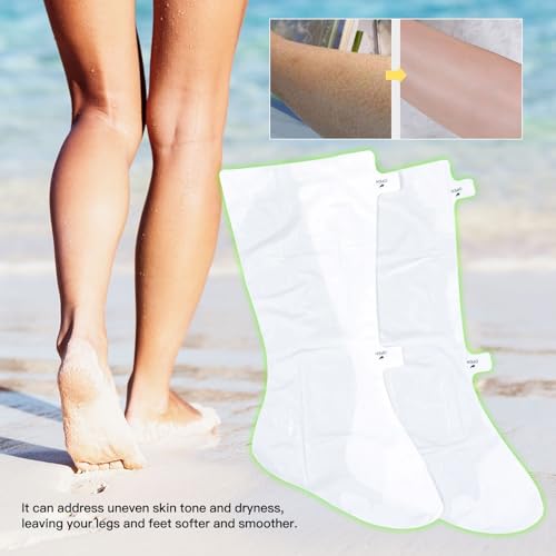 55cm Long Foot Peel Mask,Baby Soft Foot Mask,Exfoliating Foot Peeling Mask for Dry Cracked Feet,Make your feet and legs soft and smooth.(3 Pairs)