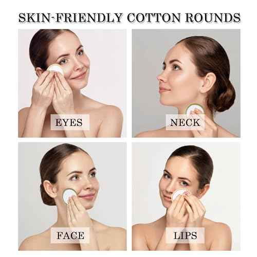 Reusable Makeup Remover Pads - 30 Packs Soft & Washable Bamboo Cotton Rounds, Reusable Face Pads for Skincare & Cleansing, Cotton Rounds with Mesh Bag for Storage