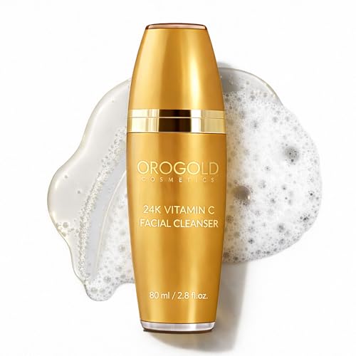 Orogold 24K Vitamin C Facial Cleanser ? Gentle Daily Cleansing Gel With Gold and Vitamin C ? Foaming Face Wash For All Skin Types ? 2.7 Fl. Oz.
