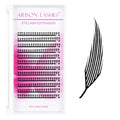 Premade Anime Spire Lashes 13MM D-Curl Feather Wispy Black Extensions