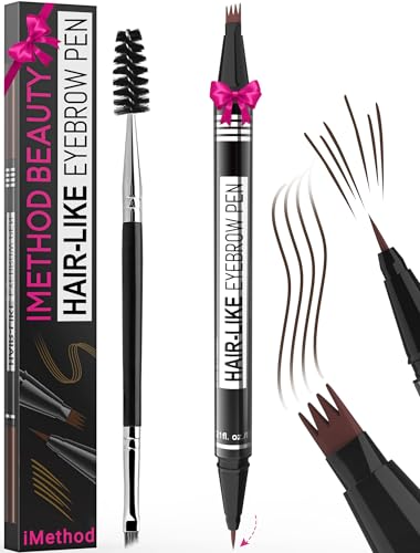 iMethod 2-in-1 Eyebrow Pen - Dark Brown, Waterproof