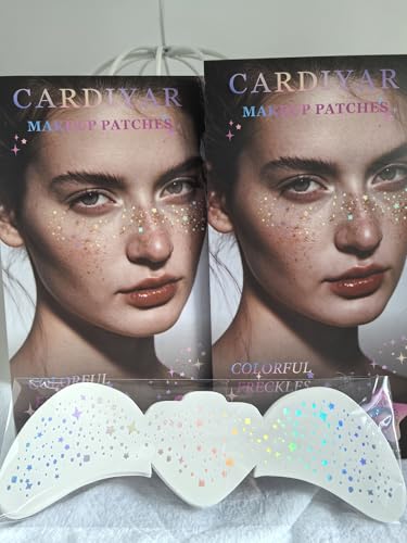 Glitter Freckles Temporary Face Tattoos - 24pc Waterproof Set