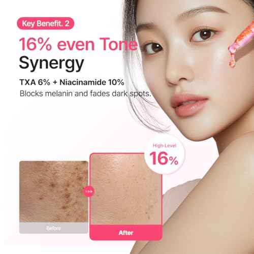 PURITO TXA 6% + Niacinamide 10% + Retinal Facial Serum | for Dark Spots, Hyperpigmentation, Uneven Tone | High-Level Tranexamic Acid 6% | Korean skincare, 30mL 1.01 fl.oz