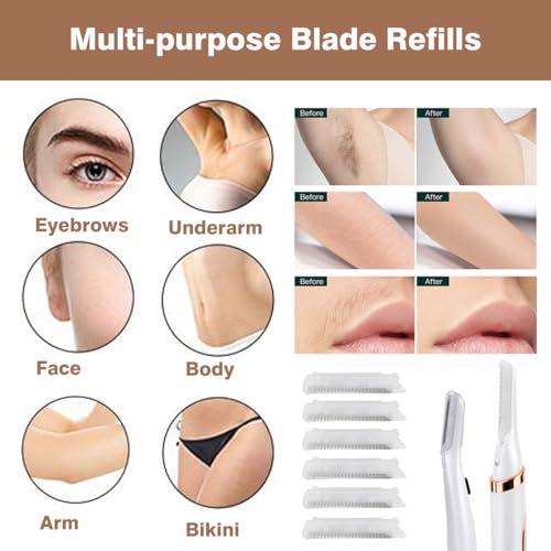Replacement Blade heads for Finishing Touch Flawless Dermaplane Glo