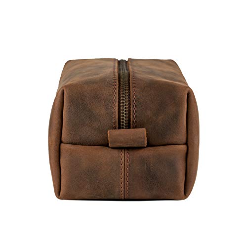 Londo Genuine Leather Travel Toiletry, Makeup, Shaving Organizer Bag - Dopp Kits - Unisex