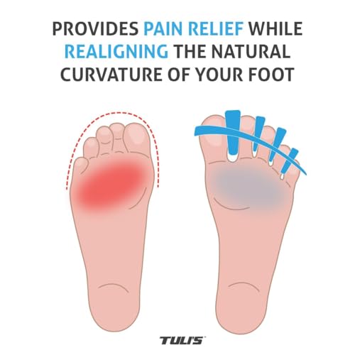 Tuli's Adjustable Toe Separators for Bunions & Hammertoes - Blue