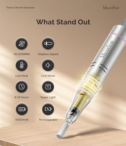MelodySusie SC320F 30000RPM Rechargeable Nail Drill