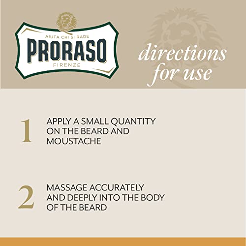 Proraso Beard Balm for Men, Nourish and Soften New Beard Growth and Short Beards