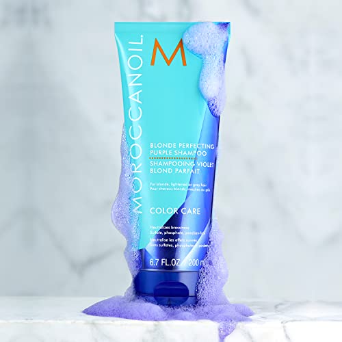 Moroccanoil Blonde Perfecting Purple Shampoo And Conditioner Bundle