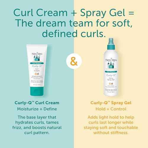 Fairy Tales Curly Q Kids Curl Cream ? Lightweight Curl Cr?me for Curly and Wavy Hair Kids - Paraben, Sulfate, Gluten and Nut Free - 6 oz