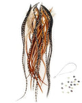 Feather Hair Extensions - 25 Loose Rooster Feathers, 6-11 Inches