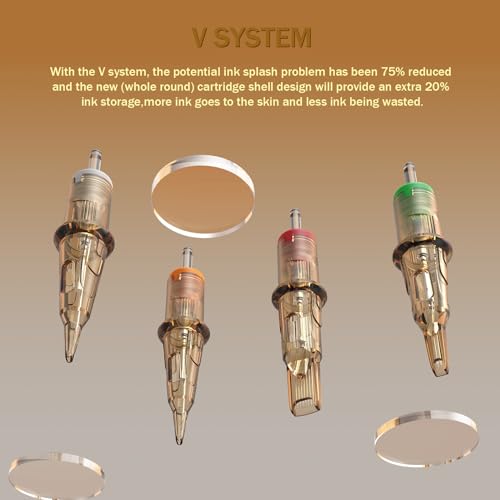 Disposable Tattoo Needles - 20Pcs #12 Round Liner Cartridges