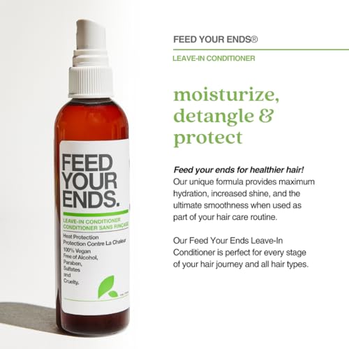Yarok Feed Your Ends Leave-In Conditioner Spray - Organic Heat Protectant & Detangler 2oz