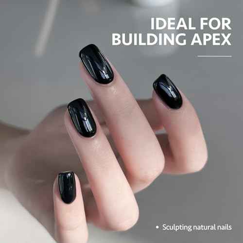 GAOY Clear Builder Gel for Nails, 16ml Rubber Base Builder Gel, Nail Strengthener in a Bottle, Soak Off Long Lasting UV Light Cure Nail Art DIY