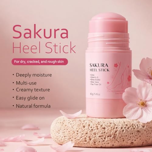 KOSRA Japan Sakura Foot Heel Stick Moisturizer for Dry Cracked Skin 40g