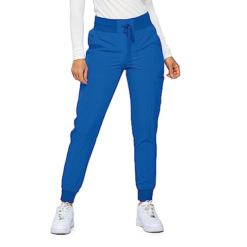 Womens Jogger Scrubs Ribbed Jogger Scrub Pants for Women