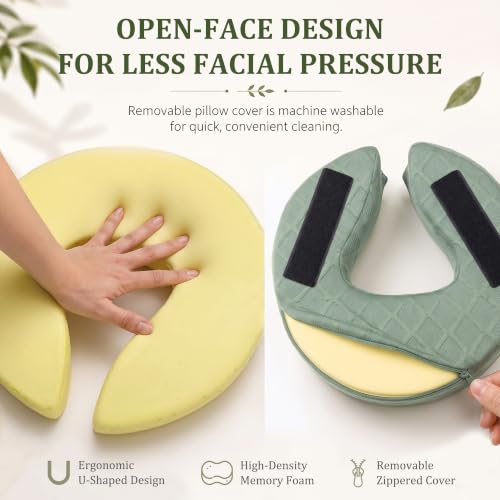 Massage Headrest for Bed with Adjustable Height & Armrest