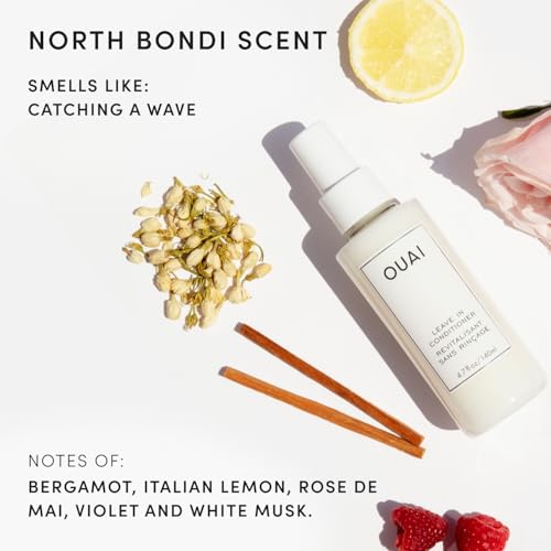 OUAI Leave-In Conditioner Detangler Heat Protectant Spray