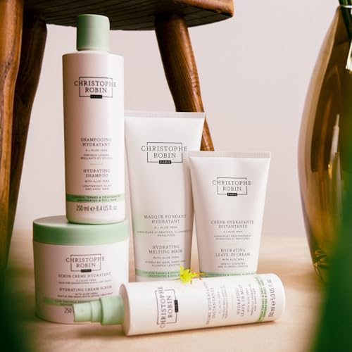 Christophe Robin Hydrating Shampoo With Aloe Vera - Lightweight Ultra-Hydrating - for Dry, Dull Hair 8.4 fl. oz