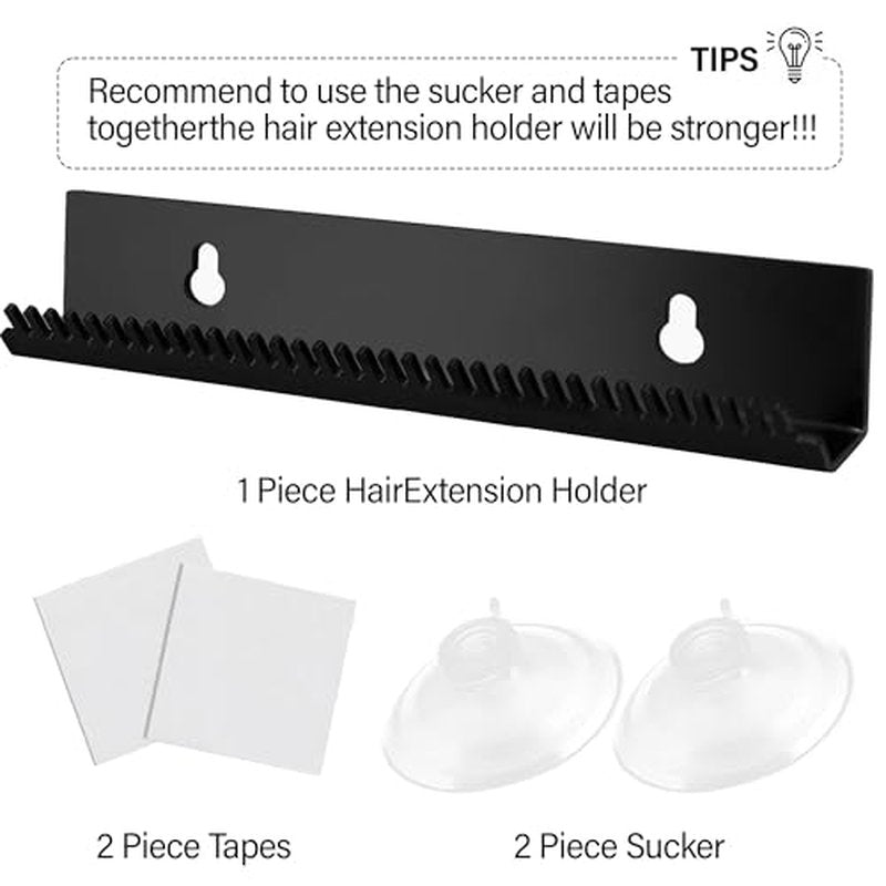 AIHOPESTO Hair Extension Holder with Suction Cups - For Easy Styling & Storage