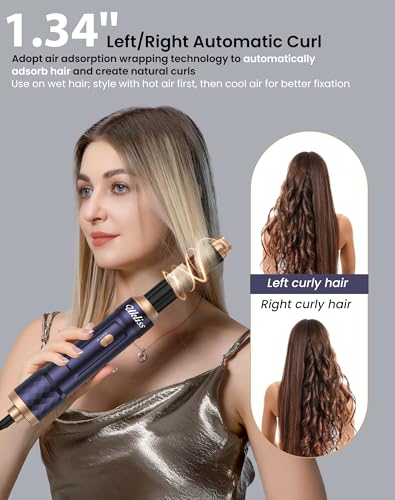 UKLISS 6-in-1 Hair Dryer Brush & Styler for All Hair Types