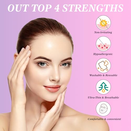 208 Pcs Advanced Anti Facial Wrinkle Patches,Set of Facial Stickers Tape for Reducing Forehead Eye and Upper Lip for Overnight Skin Repair