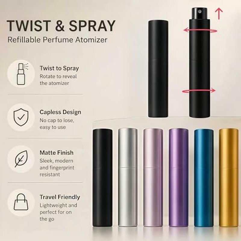 10ml Travel Perfume Bottle Refillable Atomizer Spray