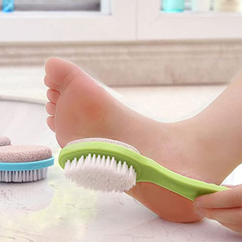 WAFJAMF Foot Stone Brush Exfoliating Brush Shower Foot Srubber with Pumice(1 PCS Green)