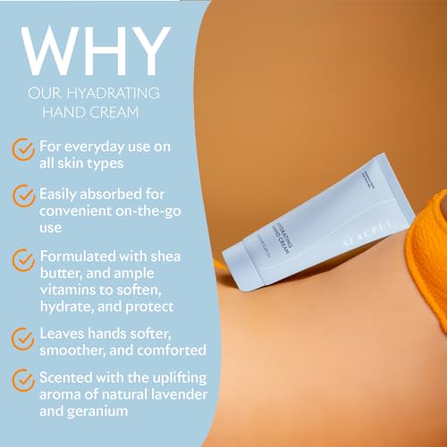 SEACRET Minerals Hand Cream, From The Dead Sea, Shea Butter Deeply Hydrates, Peony Scent, 5.1 Fl Oz / 145 ml