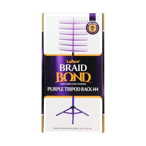 Laflare Hair Braid Organizer Rack – 144 Pegs, Adjustable Height