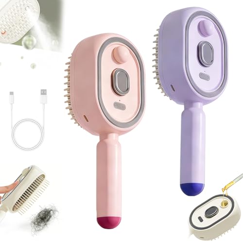 Electric Spray Massage Comb with Red Light Therapy