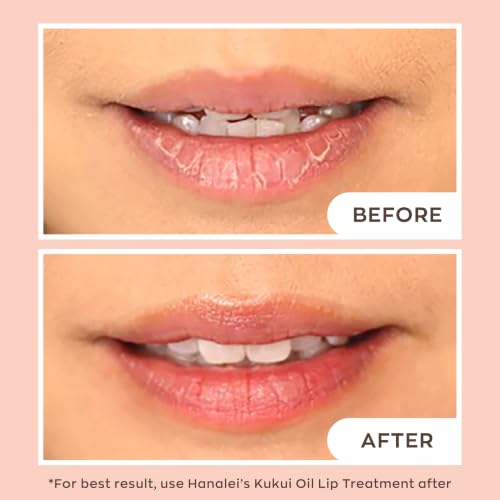 Hanalei Vegan Sugar Lip Scrub - Hawaiian Cane Sugar Exfoliator, 22g - Lip Treatment & Moisturizer