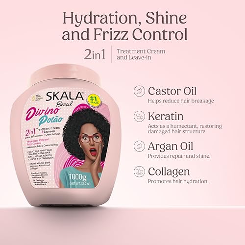 SKALA 2 in 1 Treatment Cream & Leave In for Curly Hair - 1000g