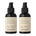 Loved01 Face & Body Oil, John Legend Skincare, Vitamin A & E, Fades Scars, Stretch Marks & Hyperpigmentation, Lightweight Non-Greasy, Daily Hydration, Vegan & Cruelty-Free, 2-Pack, 3.4 oz each