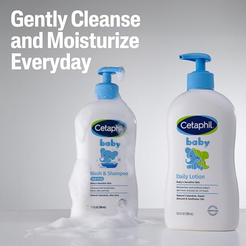 Cetaphil Baby Shampoo & Body Wash 2-in-1, Tear Free, 13.5oz 2-Pack