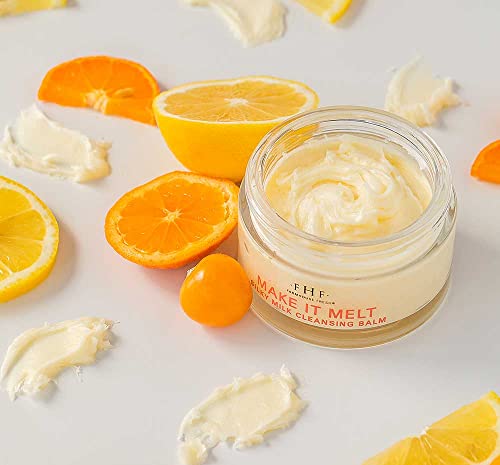 FarmHouse Fresh Silky Cleansing Balm & Makeup Remover - Travel Size Face Wash with Vitamin C