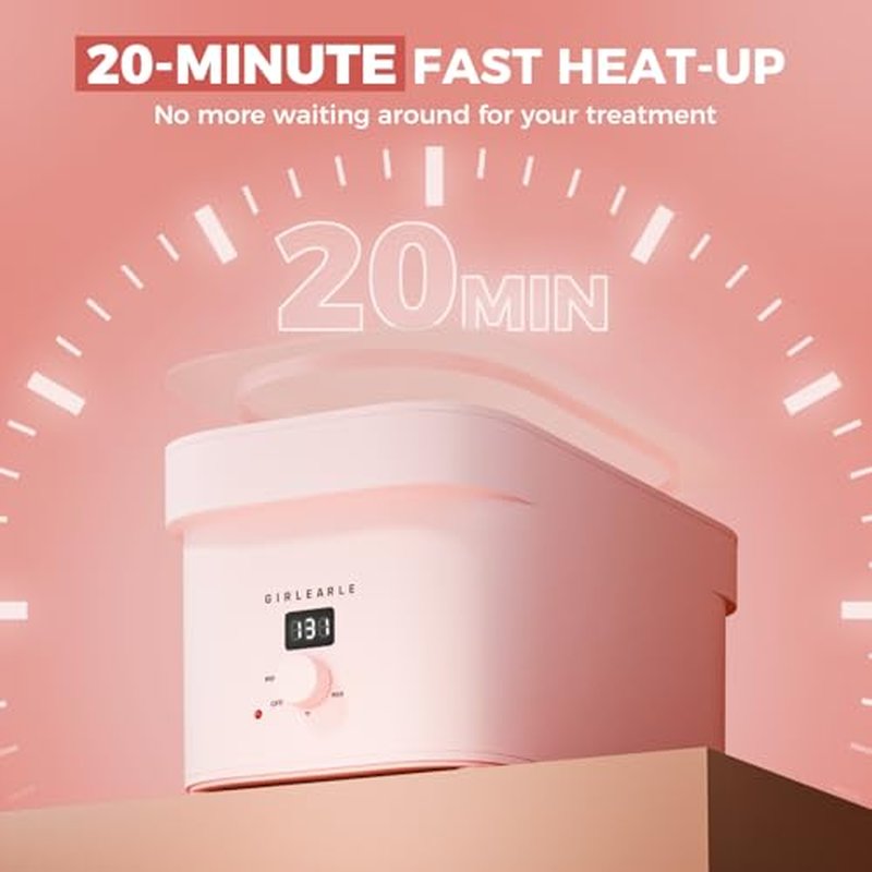 Paraffin Wax Machine 7000ml with Rose Wax Refills for Hands & Feet
