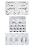 3 Pack Cyberpunk Face Stickers with Fake Piercing Decals