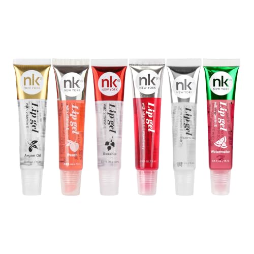 NICKA K Lip Gel Lightweight Hydrating Non-Sticky Pack of 6