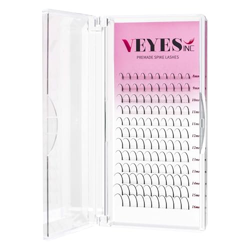 VEYES INC Spike Lash Extensions Tray 0.07C 8-16mm Mixed