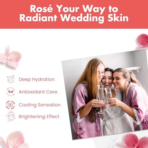 Patchology Serve Chilled Ros? Facial Sheet Mask - Hydrating & Soothing Face Mask with Hyaluronic Acid for Glowing Skin, Ros? Scented Skin Care Treatment, Self-Care Spa Experience at Home - 2 Pairs
