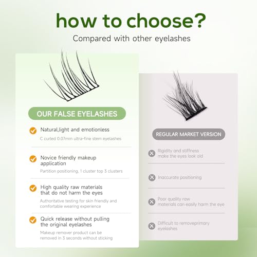 Natural Wispy Lash Clusters 13MM - 120pcs DIY Kit