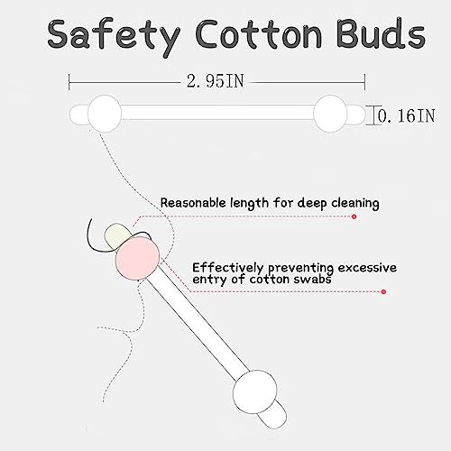 Baby Safety Cotton Swabs with Large Bulb Tips, 160 Count (2 Packs)