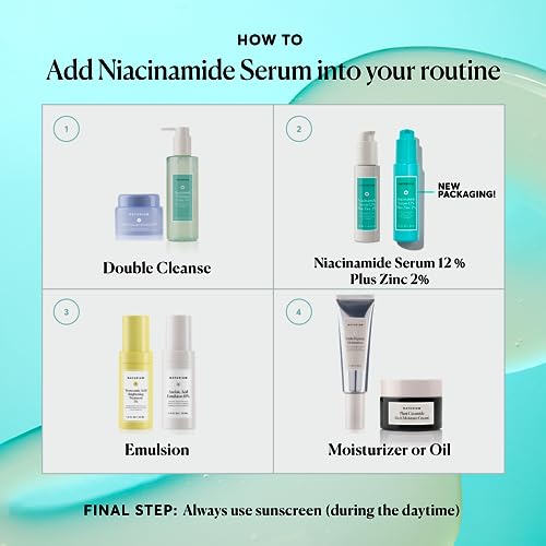 Naturium Niacinamide Face Serum 12% Plus Zinc 2%, Anti-Aging, Pore Minimizer & Dark Spot Corrector with Hyaluronic Acid & Vitamin E, Vegan & Cruelty-Free, 1 oz