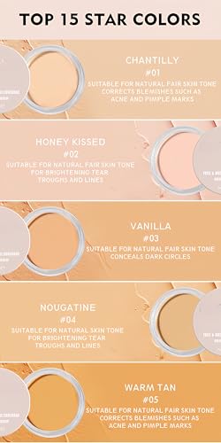 MAEPEOR Cream Concealer 15 Colors - Full Coverage, Waterproof