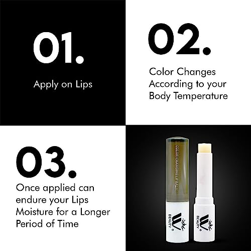 WBM Care Color Changing Lip Balm - Sustain, Repair and Moisturize your Lips, 3.3g