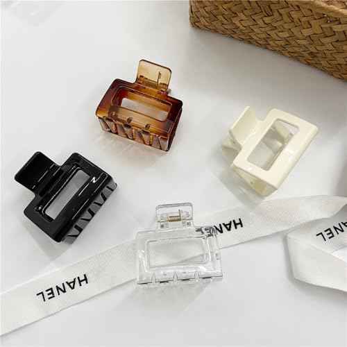 4Pcs Hair Claw Clips 2" Small Hair Clips for Women Square Claw Clip for Thick Medium Thin Hair Strong Hold Cute Hair Clip Nonslip Jaw Clips Hair Accessories