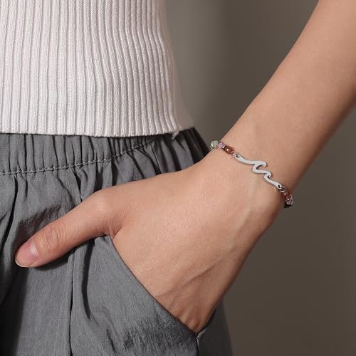 Happy Birthday Wave Bracelet for Women - Friendship Gift from Sister