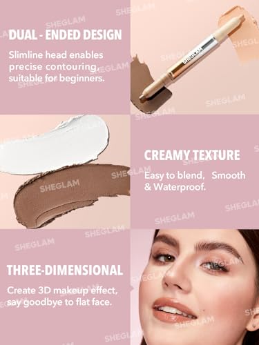 SHEGLAM Fine Line 2-In-1 Nose Contour & Highlight Pen