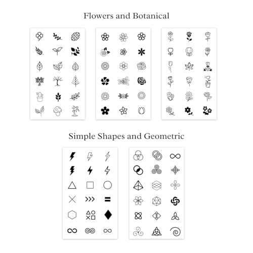 Tiny Temporary Tattoos - Waterproof Mini Designs for Fingers & Wrists